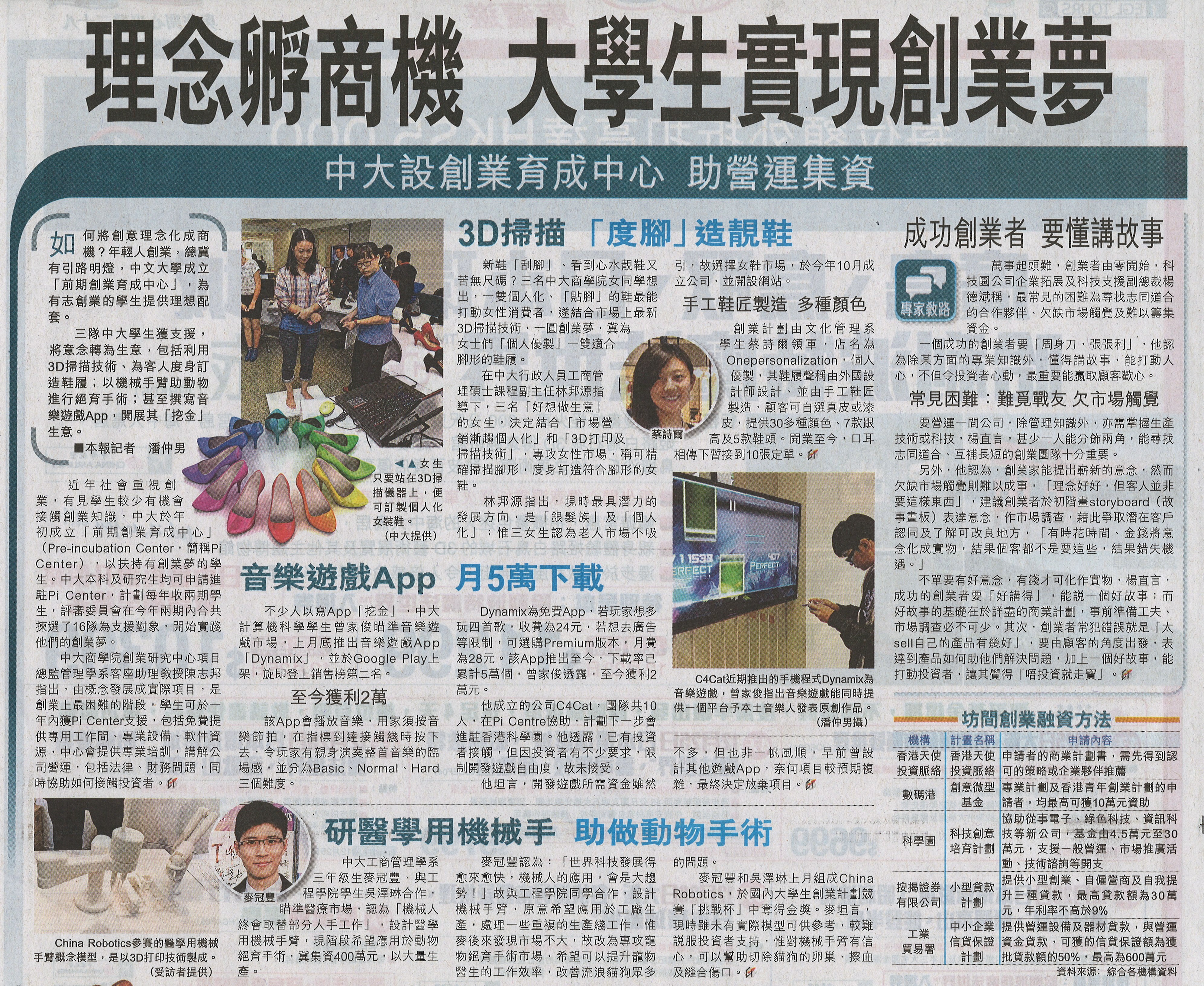Hong Kong Economic Times (26 Nov 2014)